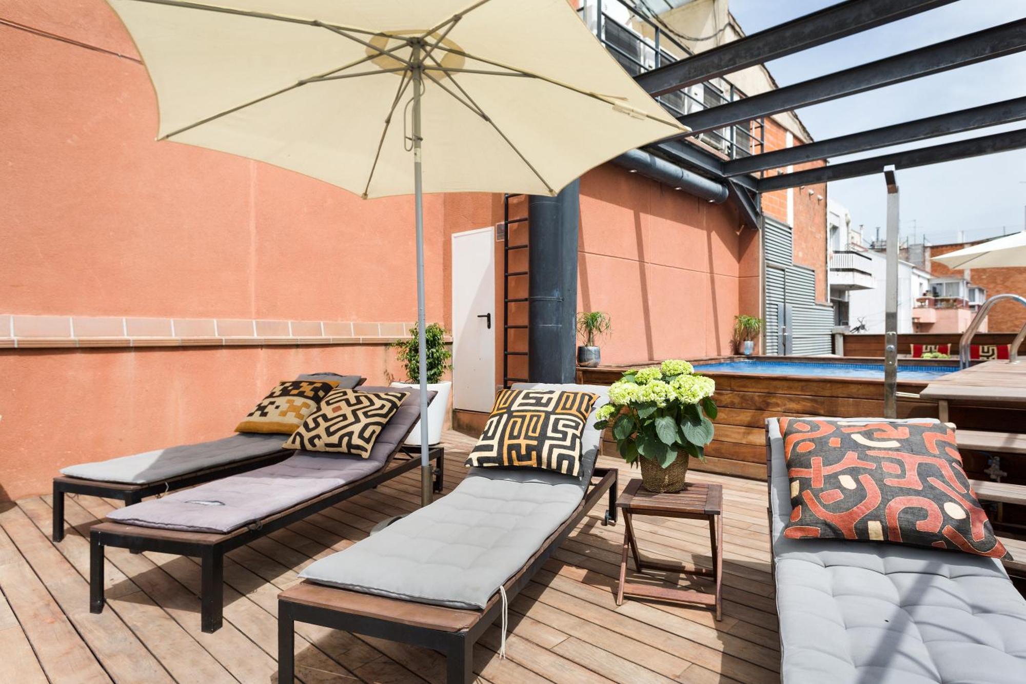 Apartment Barcelona Rentals - Pool Terrace In City Center الغرفة الصورة